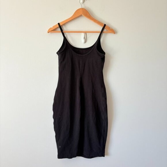 Lululemon Inner Glow Dress Black Size 6 - Picture 6 of 7